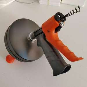 Drain Snake 50 FT, tarière pour enlever les poils de serpent, serpent de plomberie avec accessoire de perçage et rétractable automatique. - Product Image 5