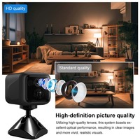 Caméra de surveillance pour bébé B01 OEM 2.4G WiFi à double objectif, détection PIR, stockage cloud, faible consommation d'énergie, mini caméra