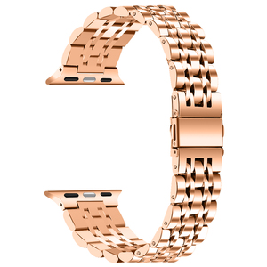สายนาฬิกาสแตนเลสสตีล Seven Beads,สายนาฬิกาสำหรับ <span class=keywords><strong>Apple</strong></span> <span class=keywords><strong>Watch</strong></span> ซีรี่ย์<span class=keywords><strong>7</strong></span> 6 5 4 3 2 1ขนาด41มม. 45มม. 40มม. 44มม. - Product Image 6