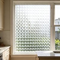 Film adhésif statique en PVC pour fenêtre, film décoratif non adhésif pour vitres, bloquant les UV, isolant thermique, pour usage domestique