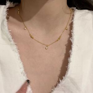 Collier pendentif goutte d'eau bleue de luxe français en argent pur S925, design de niche haut de gamme avec platine comme matériau principal - Product Image 2