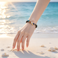 Handgefertigtes 12 Sternzeichen Naturstein-Armband Mattschwarzer Onyx Lapislazuli Perlen Horoskop Astrologie Schmuck für Männer Frauen