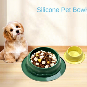 Bol de nourriture pour animaux de compagnie en silicone de qualité alimentaire, imperméable, arrondi, pratique, personnalisable, écologique, en vente chaude - Product Image 1