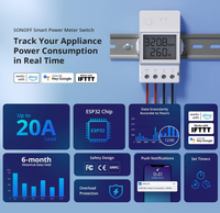 AIsmartlink SONOFF POWR320D Elite 20A Interrupteur intelligent avec surveillance de la consommation d'énergie, module universel pour maison intelligente