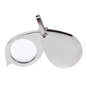 Mini Portable 10X pliant porte-clés loupe avec chaîne quotidienne main loupe verre outil Lupa cadeau - Product Image 2