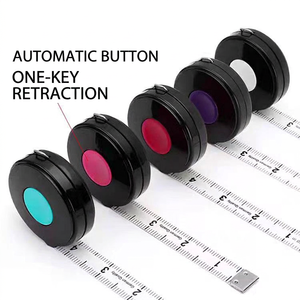 Ruban à mesurer automatique 2 m, métrique, avec bouton de verrouillage à retour automatique, corps en plastique, pour la mesure de la taille des vêtements - Product Image 2