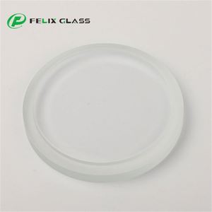 Manufacturer Custom LED <b>Light</b> CNC Cutting Regular Round <b>Step</b> Transparent Tempered Cover Glass - Product Image 1