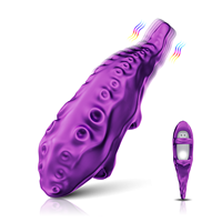 Vibrateur flexible en forme de pieuvre pour doigts, stimulateur clitoridien, masseur de point G et de mamelons, 9 modes, jouet sexuel portable en silicone pour femmes