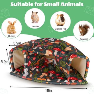 Escondite para Cobayas, Casa Cómoda para Hámster, Cama, Túnel para Conejos, Lavable, Accesorios para Jaulas de Mascotas Pequeñas, Nido para Animales Pequeños - Product Image 3