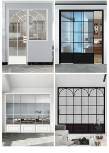 ประตูบานเลื่อนพาโนรามาแบบพับได้กรอบกระจกอลูมิเนียม - Product Image 3