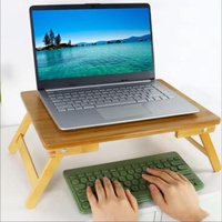 Hot Selling Portable Folding Bamboo Computer Desk, Used As a Convenient Tool for Office Work