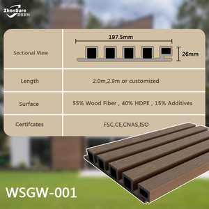 Panneau mural rainuré en WPC de qualité supérieure pour l'extérieur, revêtement extérieur pour clôture de jardin, résistant aux intempéries, durable - Product Image 6
