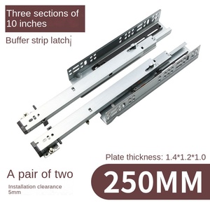 Guida di smorzamento ammortizzante per cassettatrice a tre sezioni - Product Image 4