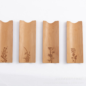 Bamboo <b>Tea</b> Scoop <b>Set</b> With Carved Plum Orchid Bamboo Chrysanthemum Hand Polished <b>Tea</b> Ceremony Accessories - Product Image 1