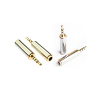 Adaptateur audio Diwei 3,5 mm vers 2,5 mm plaqué or, convertisseur jack stéréo mâle/femelle / Certifié CE/ROHS pour casque audio