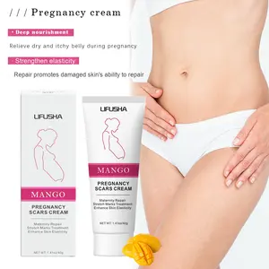 Crème corporelle <span class=keywords><strong>anti</strong></span>-vergetures à la mangue 40g, crème biologique pour la récupération post-partum, élimination des vergetures, crème pour femmes enceintes - Product Image 3
