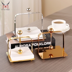 Tempat Tisu Mewah Desain Bola Berbobot Persegi, Dispenser Tisu Meja untuk Pernikahan, Pesta, Hotel, Restoran, Dekorasi Rumah - Product Image 1