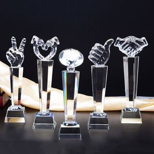 Trophée en cristal haute qualité, trophée en verre K9 vierge de forme personnalisée bon marché Trophée en cristal Prix en verre en cristal Trophées/ - Product Image 5