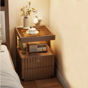 โต๊ะข้างเตียง OEM เฟอร์นิเจอร์บ้าน เวียดนาม เฟอร์นิเจอร์ห้องนอนทันสมัย ผลิตจากไม้คุณภาพสูง รุ่น BEDSIDE TAB MD10 - Product Image 1
