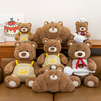 Peluche Chef Série Teddy Bear, Coussin Super Doux et Adorable, Grand Ours en Peluche, Jouet d'Anniversaire DCMD