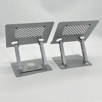 Support de tablette rotatif à 360 degrés réglable pour tablettes de 7,9 à 12,9 pouces, en acier et silicone, compatible iPad, support de bureau