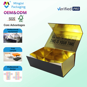 New Custom Design Large Logo <strong>Recycled</strong> Materials Paper Magnetic Folding <strong>Box</strong> Packaging Luxury Rigid Cardboard Glossy <strong>Box</strong> - Product Image 1