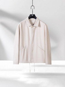 <span class=keywords><strong>Abbigliamento</strong></span> Maschile di Lusso, Set Due Pezzi in Maglia Nylon/Cotone, <span class=keywords><strong>Sportivo</strong></span> e Traspirante, Versatile ed <span class=keywords><strong>Elegante</strong></span> per Primavera/Autunno - Product Image 2