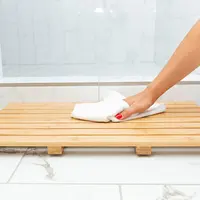 Tapete de banheiro retangular antiderrapante, tapete de banheiro para chuveiros, banheiras e pisos