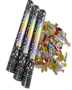 Factory Direct Sanjing Hand-Twist Bar Fireworks Confetti Cannon Color Sequins Flame Retardant Paper UV Printed Weddings Birthday