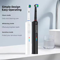 Nouvelle brosse à dents électrique rotative, vente en gros, boîte de voyage, brosse à dents électrique rotative intelligente pour couples, maison, adulte