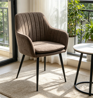 Chaise de salle à manger moderne minimaliste de luxe italien, mobilier de maison, dossier rembourré pour restaurant et salon