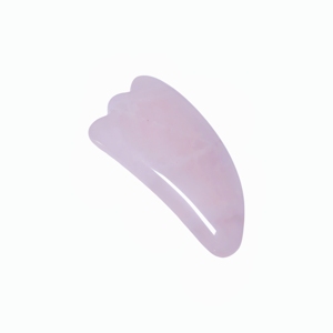 Mini grattoir Gua Sha en quartz rose, outil de massage facial en pierre naturelle pour la beauté et le SPA - Product Image 2