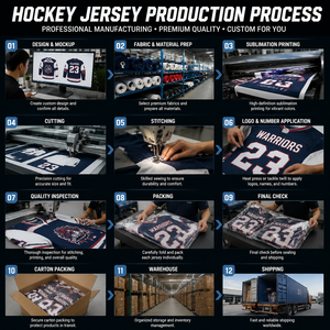 Maillot de hockey à rayures sublimées, logo d'équipe en twill, broderie personnalisée, respirant, séchage rapide, uniforme pour le hockey sur glace - Product Image 6