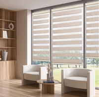 Persianas Zebra Motorizadas Eléctricas Inteligentes |   Control por Aplicación WiFi |   Filtro de Luz de Doble Capa con Efecto Blackout |   Anti-UV |   Casa de Diseño Moderno