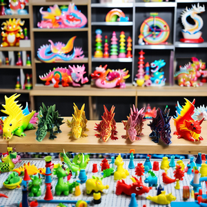 Servizio di prototipazione rapida di novità da collezione con Display preistorico flessibile con modello di scheletro di stegosauro stampato in 3D - Product Image 2