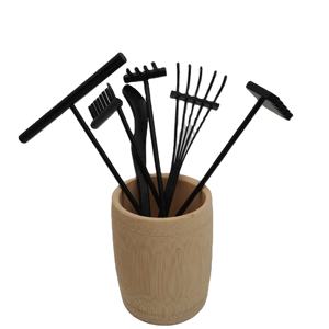 Râteau en bambou personnalisé DIY OEM, jouet créatif, mini râteau à sable <span class=keywords><strong>pour</strong></span> <span class=keywords><strong>jardin</strong></span> <span class=keywords><strong>zen</strong></span> - Product Image 1