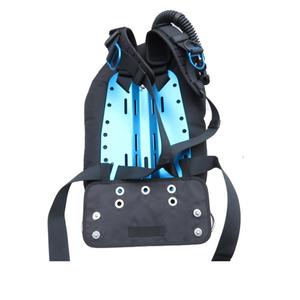 Plaque dorsale BCD de plongée avec ceinture, pour position Back Fly Turn Side Hanging, en Acier inoxydable/Nylon/PET, Noir Argent - Product Image 4