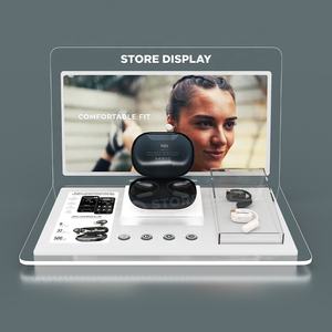 Custom Removable Poster LED Lights Acrylic Counter Display Stand Smart Interactive POP Tabletop Display for <b>Wearables</b> <b>Devices</b> - Product Image 1