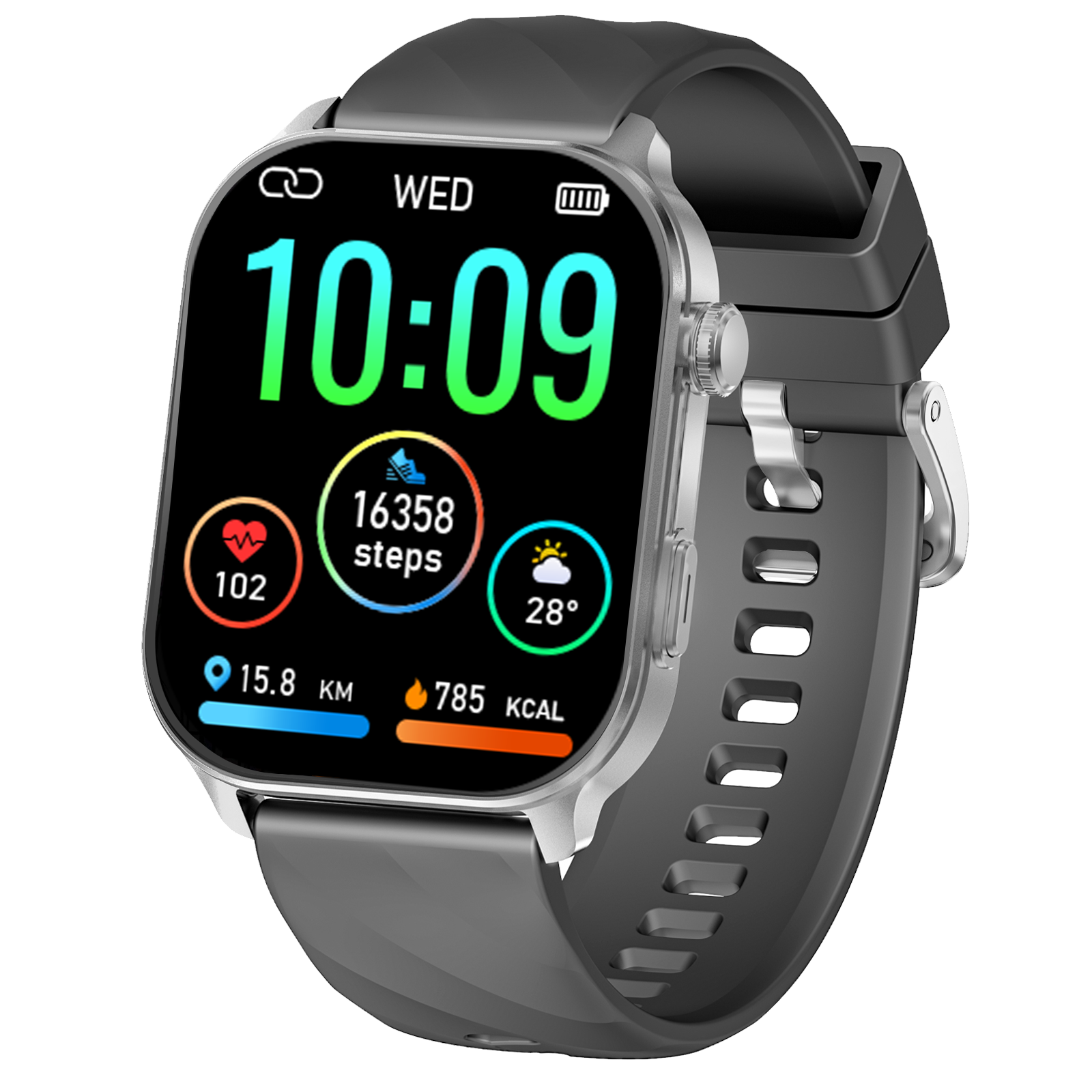 2026 GPS SmartWatch LC211 2.01inch BT Call Heart Rate Blood Oxygen 360mAh 10M Waterproof Sleep Monitoring GPS Relojes Smartwatch