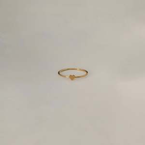 The Amour <b>Ring</b> 14K Gold Heart <b>Ring</b> Slim Band Love Symbol <b>Ring</b> for Gift Wedding Anniversary Party <b>Ring</b> Stacking Made Easy - Product Image 2