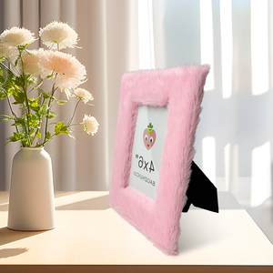 4x6/4x4 inch sang trọng nhung mềm vải Bìa tùy chỉnh văn bản hiện đại MDF ủng hộ khung ảnh - Product Image 2