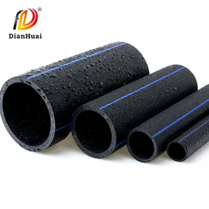 DIANHUAI Tuyau PE de haute qualité 20-110mm en plastique noir Tube HDPE tuyau d'alimentation en eau Tuyau HDPE pour l'irrigation