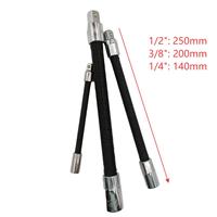 Adaptador de barra de extensión de 3 uds., varilla conectiva, cabezal de conversión de eje Flexible, llave de trinquete de alto par, taladro electrónico