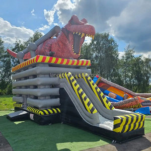 T-Rex toboggan gonflable Bounce <span class=keywords><strong>House</strong></span> Jumping Bounce Gonflable <span class=keywords><strong>Dragon</strong></span> avec une Glissière de Bouche de Travail - Product Image 3