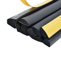 Joint d'étanchéité en mousse autocollante en caoutchouc éponge EPDM demi-rond, en forme de D semi-circulaire, pour panneau électrique