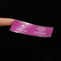 Étiquettes adhésives en vinyle PVC de luxe avec logo holographique imprimé sur mesure, imperméables, pour l'emballage des flacons de dentifrice, Spot UV