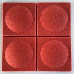 แผ่นอะคูสติก PET ตกแต่ง 3 มิติ รูปทรงสี่เหลี่ยม โพลีเอสเตอร์ แผ่นดูดซับเสียง สำหรับสตูดิโอ โรงภาพยนตร์ บ้าน คาราโอเกะ - Product Image 2