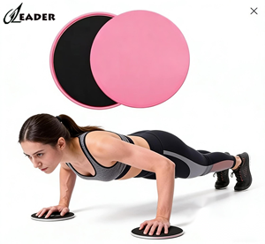 Plateau de glisse double face pour le yoga, entraînement abdominal et fessiers, outil d'équilibre et d'exercice pour les pieds (Six-Pack) - Product Image 1