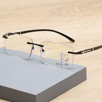Gafas de Lectura Progresivas Multifocales con Zoom Automático Personalizadas para Hombre, Gafas Fotocromáticas con Protección Contra la Luz Azul para Hombre y Mujer