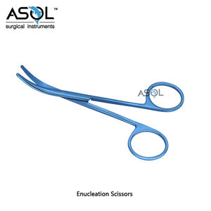 Tijeras para ojos de salida de fábrica, puntas romas curvas fuertes, tijeras de enucleación, instrumentos quirúrgicos - Product Image 2